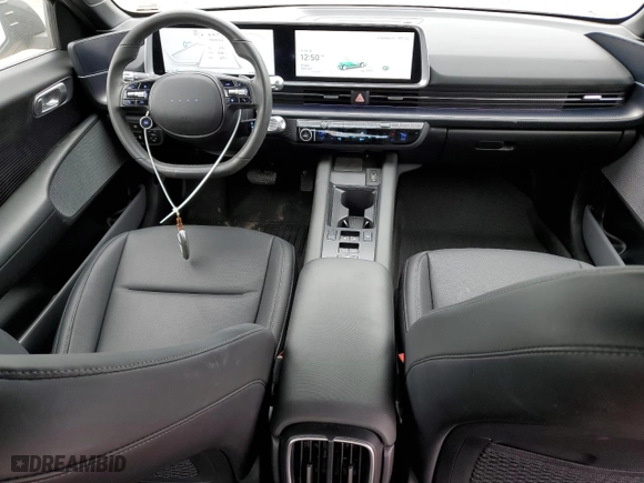 2023 Hyundai IONIQ 6 SEL with VIN KMHM34AA4PA034367, listed as a Copart auction lot 75100864 with 9,854 mi miles and Non Repairable. Bid and sale history available at carsss.com. Image 8.