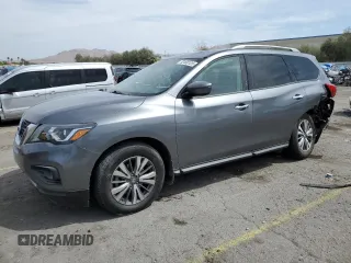 2020 Nissan Pathfinder S z VIN 5N1DR2AN4LC592594, wystawiony jako Copart lot #52460125 z przebiegiem 86 655 mil mil oraz Szkoda całkowita • Salvage title. Historia ofert i sprzedaży dostępna na DreamBid. Obrazek 1.