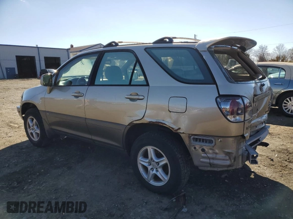 2001 Lexus RX 300 with VIN JTJHF10U210213508, listed as a Copart auction lot 48119155 with 310,023 mi miles and Salvage Title. Bid and sale history available at carsss.com. Image 2.