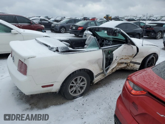 2007 Ford Mustang Deluxe with VIN 1ZVFT84N975330400, listed as a Copart auction lot 87208114 with 159,369 mi miles and Salvage title. Bid and sale history available at DreamBid. Image 3.