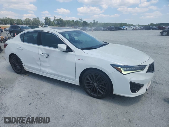 2021 Acura ILX Premium with VIN 19UDE2F87MA006570, listed as a Copart auction lot 66021195 with 47,196 mi miles and Clean title. Bid and sale history available at DreamBid. Image 4.