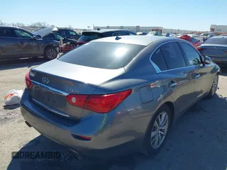2015 Infiniti Q50 Premium with VIN JN1BV7AP3FM343677, listed as a IAAI auction lot 41811842 with 110,486 mi miles. Bid and sale history available at carsss.com. Image 4.