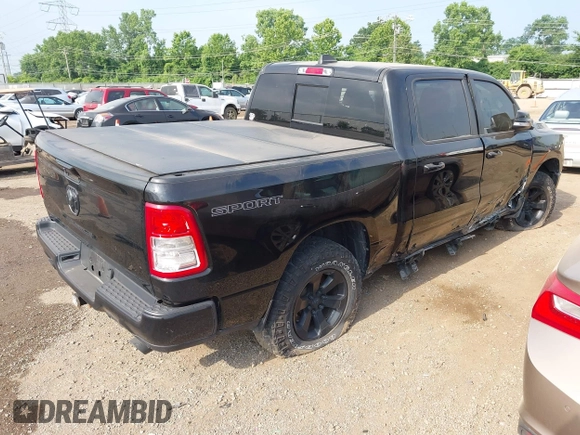 2021 Ram 1500 Big Horn with VIN 1C6SRFFT4MN818902, listed as a IAAI auction lot 42581851 with 58,615 mi miles and . Bid and sale history available at DreamBid. Image 4.