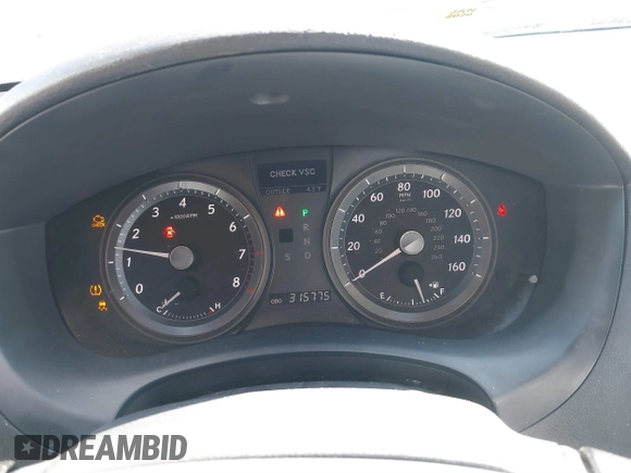 2008 Lexus ES 330 with VIN JTHBJ46G682180651, listed as a IAAI auction lot 41820927 with 315,775 mi miles and . Bid and sale history available at DreamBid. Image 7.