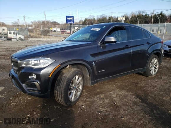 2017 BMW X6 xDrive35i with VIN 5UXKU2C36H0U28521, listed as a Copart auction lot 38806203 with 0 mi miles. Bid and sale history available at carsss.com. Image 1.