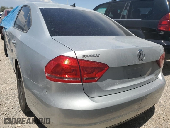 2014 Volkswagen Passat Wolfsburg Edition with VIN 1VWAT7A30EC096244, listed as a Copart auction lot 54097505 with 153,321 mi miles and Salvage title. Bid and sale history available at DreamBid. Image 6.