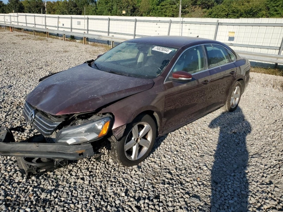 2012 Volkswagen Passat SE with VIN 1VWBP7A30CC103442, listed as a Copart auction lot 74828044 with 196,714 mi miles and Clean Title. Bid and sale history available at carsss.com. Image 1.