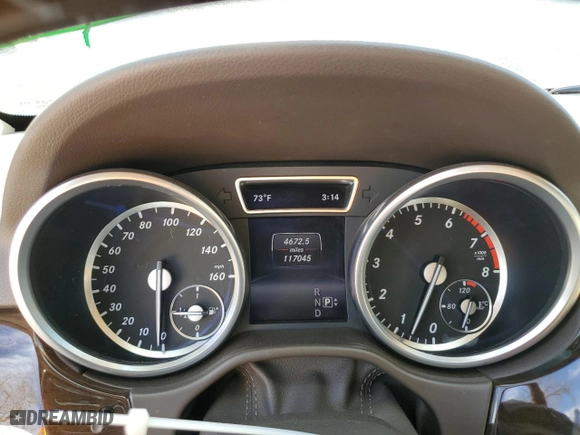 2015 Mercedes-Benz M-Class ML 350 with VIN 4JGDA5HBXFA532341, listed as a Copart auction lot 47037075 with 117,045 mi miles and Clean Title. Bid and sale history available at carsss.com. Image 9.