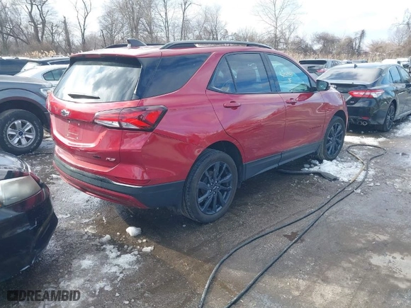 2022 Chevrolet Equinox RS with VIN 2GNAXWEV4N6106528, listed as a IAAI auction lot 41247140 with 45,216 mi miles. Bid and sale history available at carsss.com. Image 4.