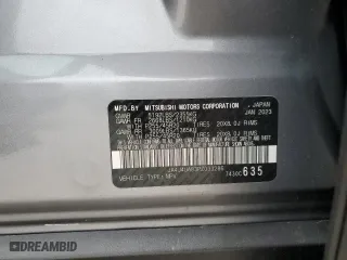 2023 Mitsubishi Outlander SE with VIN JA4J4UA83PZ033286, listed as a Copart auction lot 48470155 with 48,552 mi miles and Salvage Title. Bid and sale history available at carsss.com. Image 15.