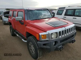 2007 Hummer H3 SUV with VIN 5GTDN13E378239403, listed as a Copart auction lot 80744784 with 351,582 mi miles and Salvage Title. Bid and sale history available at DreamBid. Image 4.