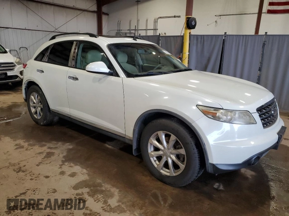 2008 Infiniti FX with VIN JNRAS08W18X209287, listed as a Copart auction lot 51643445 with 101,437 mi miles and Salvage title. Bid and sale history available at DreamBid. Image 4.