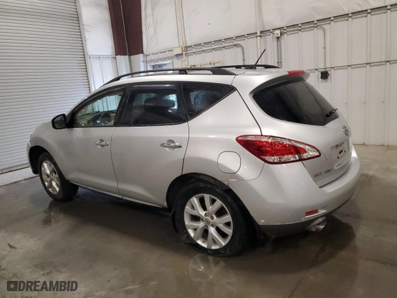 2013 Nissan Murano SL with VIN JN8AZ1MW8DW301766, listed as a Copart auction lot 51008275 with 105,660 mi miles and Salvage Title. Bid and sale history available at carsss.com. Image 2.