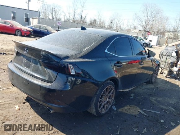 2014 Lexus IS with VIN JTHBF1D24E5040227, listed as a IAAI auction lot 41777593 with 160,991 mi miles. Bid and sale history available at carsss.com. Image 4.