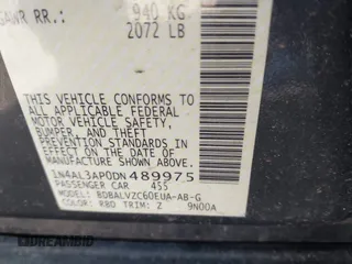 2013 Nissan Altima SV with VIN 1N4AL3AP0DN489975, listed as a IAAI auction lot 41797596 with 171,151 mi miles and . Bid and sale history available at carsss.com. Image 9.