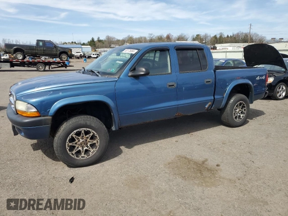 2004 Dodge Dakota Sport z VIN 1D7HG38N74S590407, wystawiony jako Copart lot #50175884 z przebiegiem 160 959 mil mil oraz Czysty tytuł • Clean title. Historia ofert i sprzedaży dostępna na DreamBid. Obrazek 1.