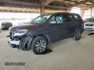 2021 Honda Pilot EX-L z VIN 5FNYF6H5XMB088745, wystawiony jako Copart lot #52073635 z przebiegiem 49 181 mil mil oraz Szkoda całkowita • Salvage title. Historia ofert i sprzedaży dostępna na DreamBid. Obrazek 1.