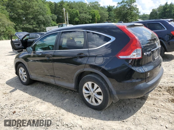 2012 Honda CR-V EX-L with VIN 2HKRM4H72CH604838, listed as a Copart auction lot 61155975 with 142,279 mi miles and Clean title. Bid and sale history available at DreamBid. Image 2.