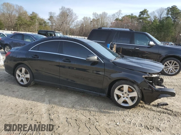 2016 Mercedes-Benz CLA with VIN WDDSJ4GB5GN295460, listed as a Copart auction lot 51209225 with 194,614 mi miles and Salvage Title. Bid and sale history available at carsss.com. Image 4.