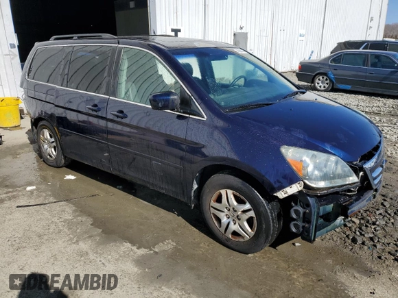 2006 Honda Odyssey EX-L with VIN 5FNRL38686B012884, listed as a Copart auction lot 46986245 with 191,295 mi miles and Salvage Title. Bid and sale history available at carsss.com. Image 4.