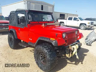 1995 Jeep Wrangler S with VIN 1J4FY19P3SP210704, listed as a IAAI auction lot 41794277 with 145,668 mi miles. Bid and sale history available at carsss.com. Image 1.