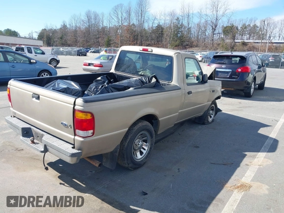 1999 Ford Ranger XL with VIN 1FTYR10V1XTA41899, listed as a IAAI auction lot 41654635 with 150,444 mi miles. Bid and sale history available at carsss.com. Image 4.