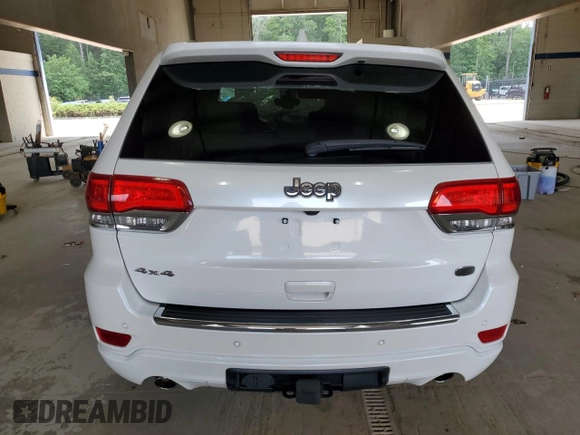2017 Jeep Grand Cherokee Overland with VIN 1C4RJFCG1HC842890, listed as a Copart auction lot 63395045 with Not provided miles and Salvage title. Bid and sale history available at DreamBid. Image 6.