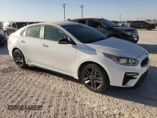2020 Kia Forte GT-Line with VIN 3KPF34AD5LE217002, listed as a Copart auction lot 78251114 with 39,141 mi miles and Salvage Title. Bid and sale history available at DreamBid. Image 4.