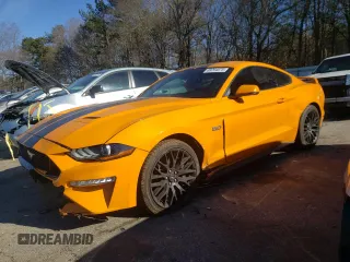2018 Ford Mustang GT with VIN 1FA6P8CF8J5126377, listed as a Copart auction lot 88294875 with 142,465 mi miles and Salvage Title. Bid and sale history available at carsss.com. Image 1.