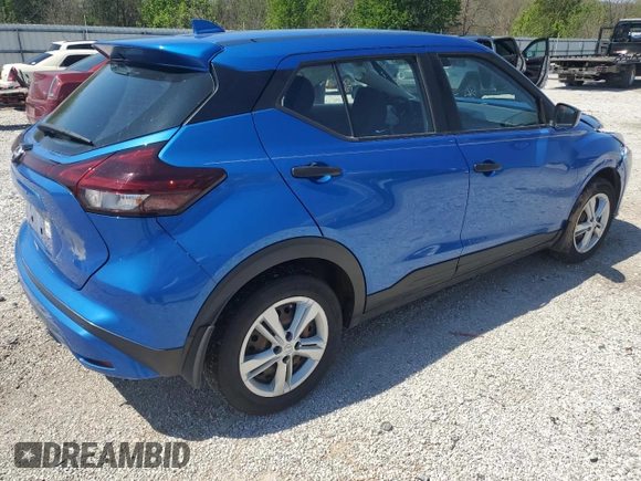 2022 Nissan Kicks S with VIN 3N1CP5BVXNL495027, listed as a Copart auction lot 52143215 with 50,425 mi miles and Salvage Title. Bid and sale history available at DreamBid. Image 3.
