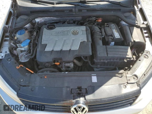 2012 Volkswagen Jetta TDI with VIN 3VWLL7AJ4CM325799, listed as a Copart auction lot 61835265 with 153,404 mi miles and Salvage title. Bid and sale history available at DreamBid. Image 11.