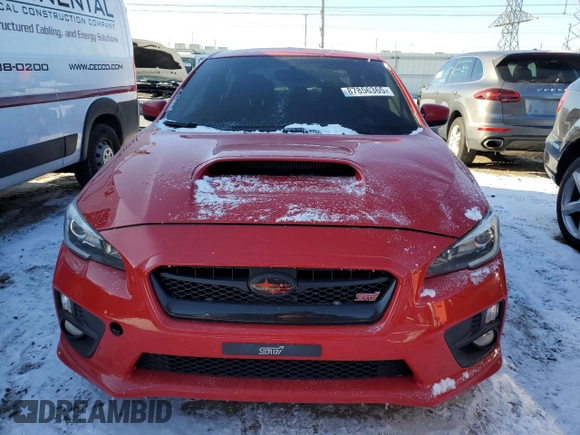 2017 Subaru WRX STI with VIN JF1VA2M67H9813782, listed as a Copart auction lot 87856365 with 91,158 mi miles and Salvage Title. Bid and sale history available at carsss.com. Image 5.