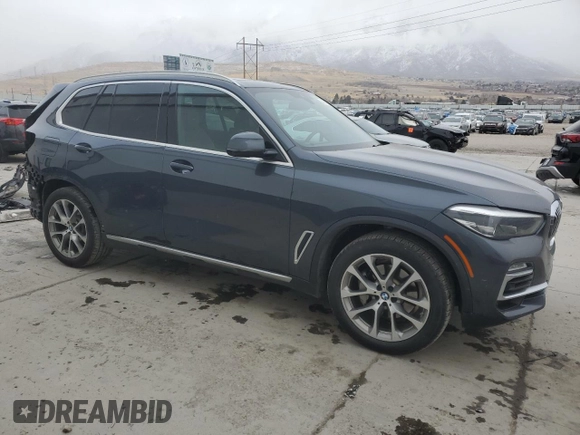 2020 BMW X5 xDrive40i with VIN 5UXCR6C05L9C87208, listed as a Copart auction lot 44582085 with 76,459 mi miles and Salvage Title. Bid and sale history available at carsss.com. Image 4.