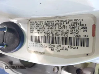 1991 Lexus LS z VIN JT8UF11E5M0073935, wystawiony jako IAAI lot #41633383 z przebiegiem 139 408 mil mil oraz . Historia ofert i sprzedaży dostępna na DreamBid. Obrazek 9.