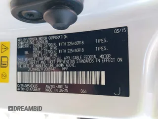 2015 Lexus NX 200t with VIN JTJYARBZ1F2008747, listed as a IAAI auction lot 41956972 with 77,020 mi miles and . Bid and sale history available at DreamBid. Image 9.