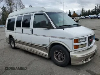 2001 GMC Savana Cargo Van YF7 Upfitter with VIN 1GDFG15R611236484, listed as a Copart auction lot 78820454 with 125,772 mi miles and Salvage Title. Bid and sale history available at carsss.com. Image 4.
