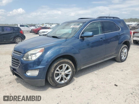2016 Chevrolet Equinox LT with VIN 2GNFLFEK7G6333366, listed as a Copart auction lot 53390835 with 109,916 mi miles and Clean Title. Bid and sale history available at carsss.com. Image 1.