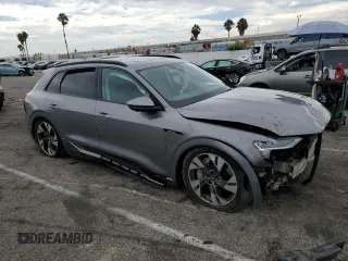 2021 Audi e-tron Premium with VIN WA1AAAGE7MB023112, listed as a Copart auction lot 63358503 with 16,944 mi miles. Bid and sale history available at carsss.com. Image 4.