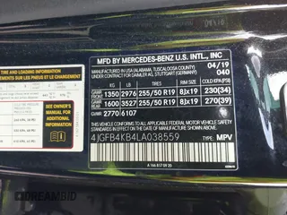 2020 Mercedes-Benz GLE 350 z VIN 4JGFB4KB4LA038559, wystawiony jako IAAI lot #42176672 z przebiegiem 46 467 mil mil oraz . Historia ofert i sprzedaży dostępna na DreamBid. Obrazek 9.