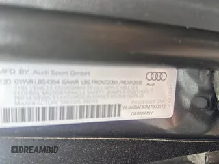 2021 Audi R8 z VIN WUAKBAFX7M7900472, wystawiony jako Copart lot #58422395 z przebiegiem 6493 mil mil oraz Szkody całkowita. Historia ofert i sprzedaży dostępna na DreamBid. Obrazek 10.