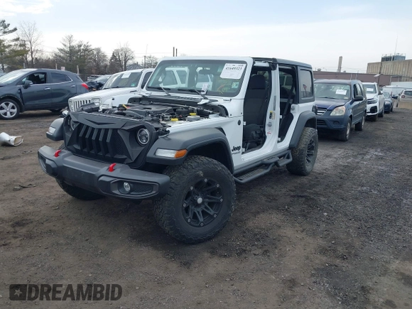 2021 Jeep Wrangler Unlimited Sport S with VIN 1C4HJXDN0MW612698, listed as a IAAI auction lot 41649323 with 22,539 mi miles and . Bid and sale history available at DreamBid. Image 2.