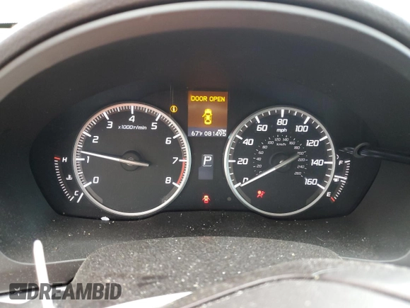 2017 Acura ILX Premium with VIN 19UDE2F75HA016060, listed as a Copart auction lot 56150435 with 81,495 mi miles and Salvage title. Bid and sale history available at DreamBid. Image 9.