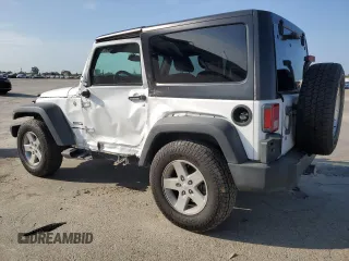 2015 Jeep Wrangler Sport with VIN 1C4GJWAG6FL547405, listed as a Copart auction lot 52929825 with 127,503 mi miles and Salvage Title. Bid and sale history available at carsss.com. Image 2.