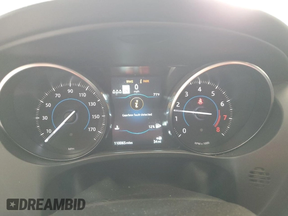 2019 Jaguar F-Pace 25t with VIN SADCS2FX2KA391600, listed as a Copart auction lot 50800915 with 110,065 mi miles and Salvage title. Bid and sale history available at DreamBid. Image 9.