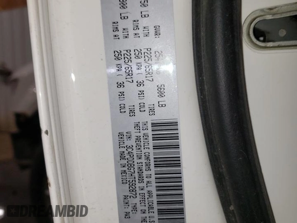2017 Dodge Journey SXT с VIN 3C4PDDBG7HT592872, выставлен на аукционе Copart как лот 51666905 с пробегом 87 907 миль миль и Списание • Salvage title. История ставок и продаж доступна на DreamBid. Изображение 13.