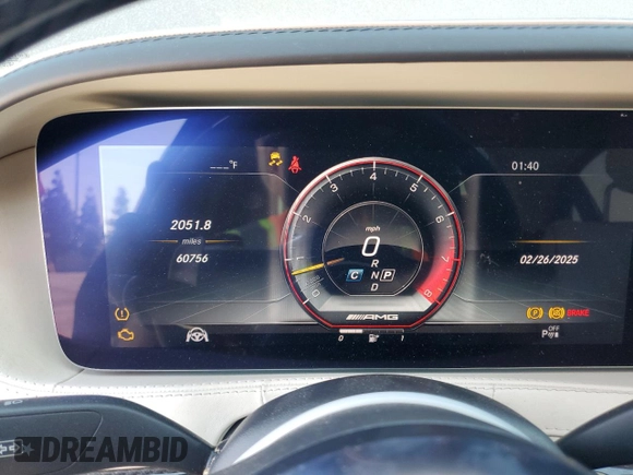 2019 Mercedes-Benz S-Class AMG S 63 with VIN WDDUG8JB3KA449249, listed as a Copart auction lot 47116915 with 60,756 mi miles and Salvage Title. Bid and sale history available at carsss.com. Image 9.