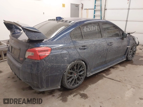 2019 Subaru WRX STI with VIN JF1VA2S63K9829858, listed as a IAAI auction lot 41400144 with 36,405 mi miles. Bid and sale history available at carsss.com. Image 4.