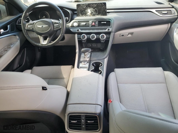 2022 Genesis G70 2.0T with VIN KMTG34TA4NU092961, listed as a Copart auction lot 50297935 with 0 mi miles and Clean Title. Bid and sale history available at carsss.com. Image 8.