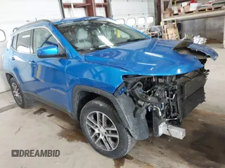 2018 Jeep Compass Latitude z VIN 3C4NJDBB7JT202458, wystawiony jako IAAI lot #41462812 z przebiegiem 87 354 mil mil oraz . Historia ofert i sprzedaży dostępna na DreamBid. Obrazek 1.