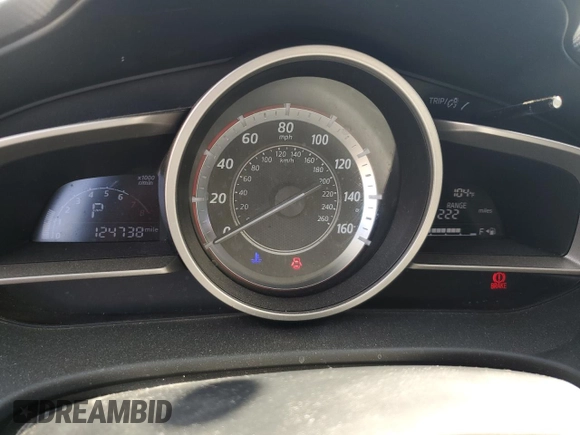 2016 Mazda 3 i Touring with VIN JM1BM1V72G1296409, listed as a Copart auction lot 59008785 with 124,738 mi miles and Salvage title. Bid and sale history available at DreamBid. Image 9.